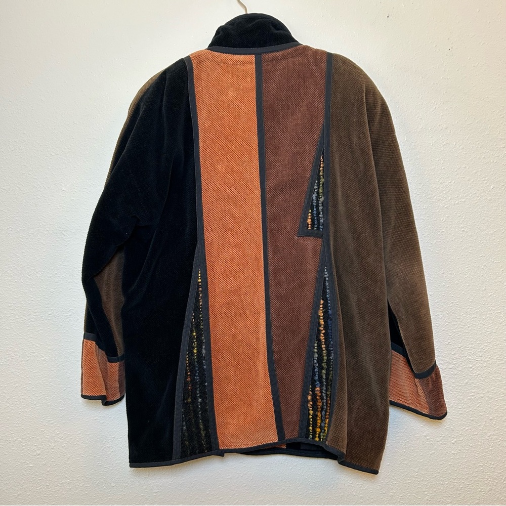 Vintage Annikki Karvinen Cotton Jacket S Hand Made Finland Art To Wear Boho - Picture 9 of 14